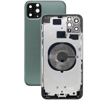 Корпус для iPhone 11 Pro MAX (сим-лоток/ кнопки) (HC) (зеленый)