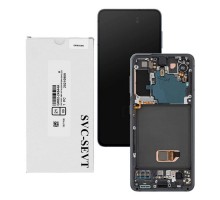 Дисплей для Samsung S21/ SM-G991 (SP OR100% РАМ) (серый)