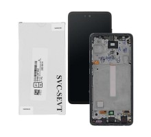 Дисплей для Samsung A52/ SM-A525 (SP OR100% РАМ) (черный)
