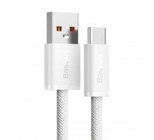 Кабель USB - Type-C Baseus CALD000602/ 5A/ 100W/ 1M/ тканевый (белый)