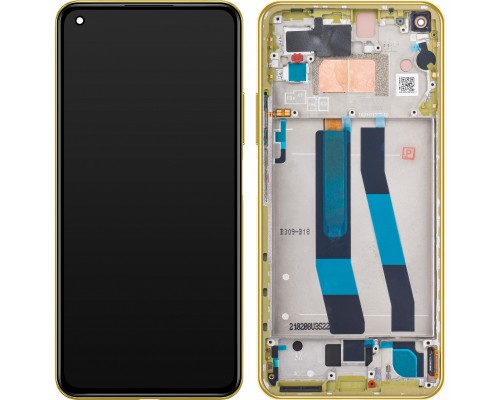 Дисплей для Xiaomi Mi 11 Lite NE 5G (OR100% PAM+скан отпеч) (желтый)
