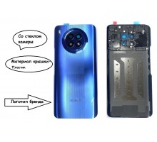 Задняя крышка для Huawei Honor 50 Lite (LOGO) (со стеклом камеры) (синий)