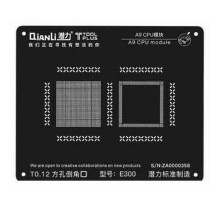 Трафареты для реболлинга CPU Qianli A9 (iPhone 6S, 6S Plus) черный