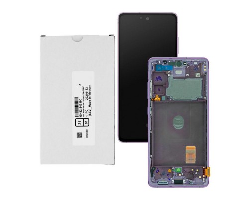 Дисплей для Samsung S20 FE/ SM-G780 (SP OR100% РАМ) (лавандовый)