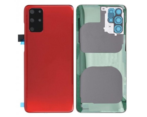Задняя крышка для Samsung S20 Plus/ SM-G985 (со стеклом камеры) (CE) (красный)