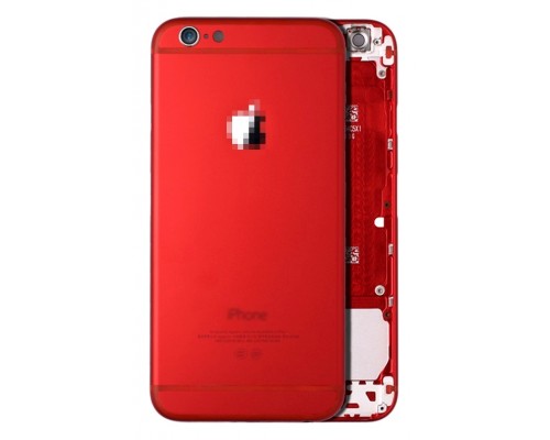 Корпус для iPhone 6S (сим-лоток/ кнопки) (HC) (красный)