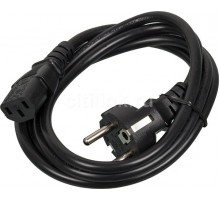 Сетевой кабель для ПК Евровилка - IEC C13 1M (черный)