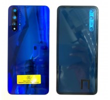 Задняя крышка для Huawei Honor 20 (LOGO) (со стеклом камеры) (синий)
