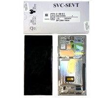 Дисплей для Samsung S23 Ultra/ SM-S918 (SP OR100% РАМ) (серебристый)