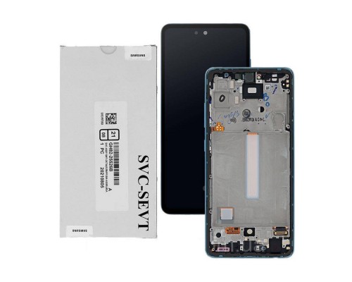 Дисплей для Samsung A52/ SM-A525 (SP OR100% РАМ) (синий)