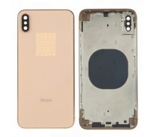 Корпус для iPhone XS MAX (сим-лоток/ кнопки) (HC) (золотистый)