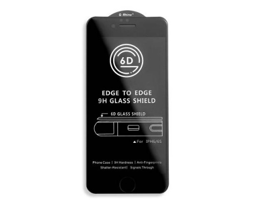 Защитное стекло для Apple iPhone 6 Plus/ 6s Plus (G-RHINO) (6D) (черный)