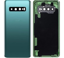 Задняя крышка для Samsung S20 Plus/ SM-G985/ SM-G986 (со стеклом камеры) (CE) (голубой)