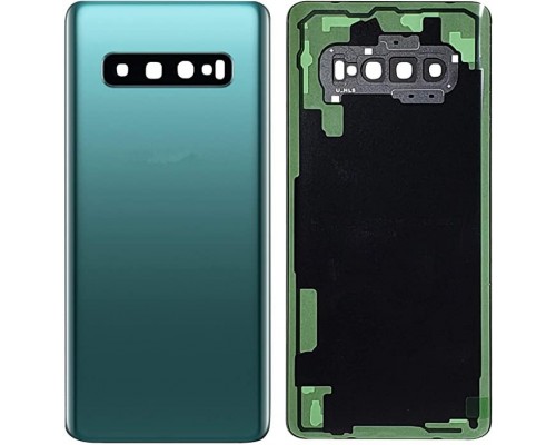 Задняя крышка для Samsung S20 Plus/ SM-G985/ SM-G986 (со стеклом камеры) (CE) (голубой)