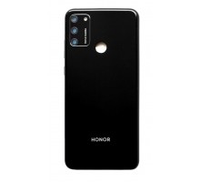 Задняя крышка для Huawei Honor 9A (LOGO) (со стеклом камеры) (черный)