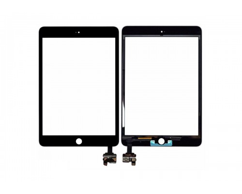Тачскрин для Apple iPad mini 3 с разъемом БЕЗ КНОПКИ Home черный