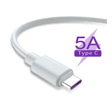 Кабель USB - Type-C OPPO Fast Charge/ 5A/ 2M/ cиликон (белый)