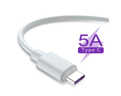 Кабель USB - Type-C OPPO Fast Charge/ 5A/ 2M/ cиликон (белый)