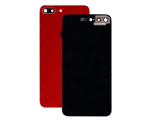 Задняя крышка для iPhone 8 Plus (со стеклом камеры) (CE) (красный)