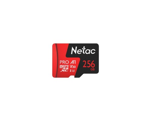 Карта памяти microSDHC Netac A1 Pro/ 256GB/ class10/ без адаптера