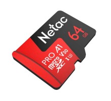 Карта памяти microSDHC Netac A1 Pro/ 64GB/ class10/ без адаптера