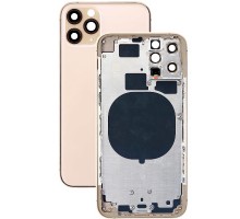 Корпус для iPhone 11 Pro (сим-лоток/ кнопки) (HC) (золотистый)