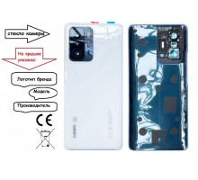 Задняя крышка для Xiaomi 11T/ 11T Pro (со стеклом камеры) (CE) (белый)