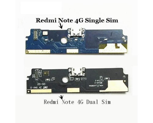 Шлейф ﻿ для Xiaomi Redmi Note 4G 1sim (разъем зарядки/ микрофон)