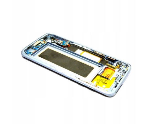 Рамка дисплея для Samsung S7 Edge/ SM-G935 снятый уценка (серебро)