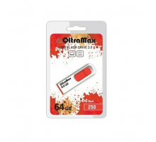 Флеш память OltraMax 250/ 64GB/ USB 2.0/ пластик (красный)
