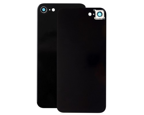 Задняя крышка для iPhone 8 (со стеклом камеры) (CE) (черный)