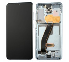 Дисплей для Samsung S20/ SM-G980 (SOFT OLED РАМ) (голубой)