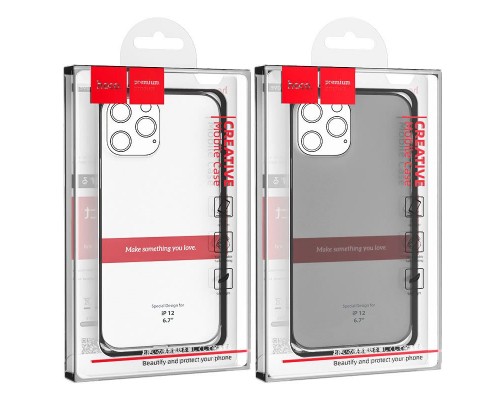 Чехол  HOCO iPhone 12 Mini силикон/ (прозрачный)