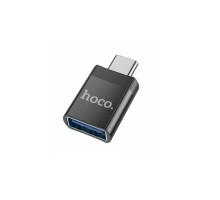 Переходник USB 3.0 - Type-C HOCO UA17 (черный)