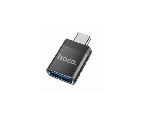 Переходник USB 3.0 - Type-C HOCO UA17 (черный)