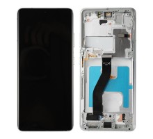 Дисплей для Samsung S21 Ultra/ SM-G998 (SOFT OLED РАМ) (белый)