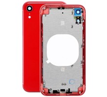 Корпус для iPhone XR (сим-лоток/ кнопки) (CE) (красный)