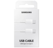Кабель USB-C to USB-C Samsung EP-DA705/ 3A/ 1M (HQ) (белый)
