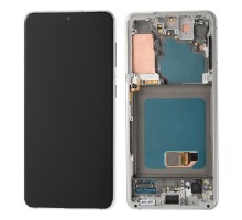 Дисплей для Samsung S21/ SM-G991 (SOFT OLED РАМ) (белый)